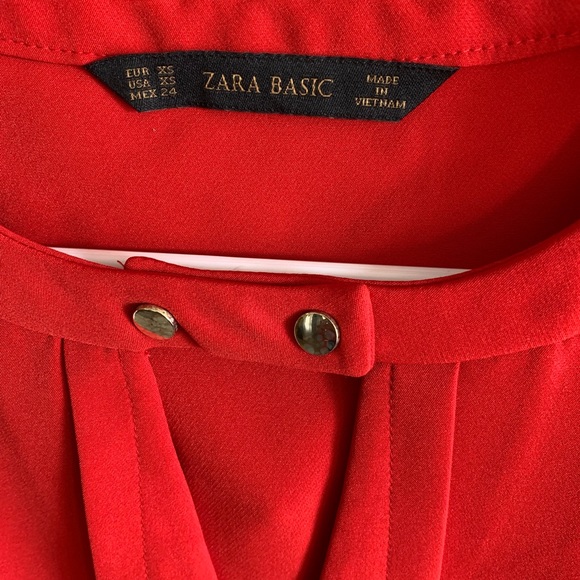 Zara red sleeveless top - Picture 3 of 5